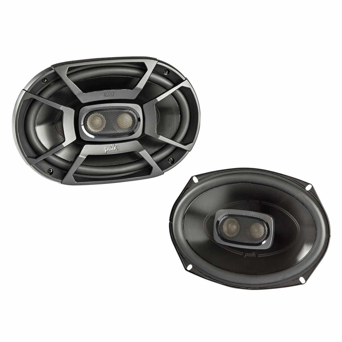Polk Audio Polk Audio DB692 DB+ Series 6\" x 9\" Coaxial Speaker for Car & Marine, 3-Way Boat & Car Audio Speaker, 30-22kHz Frequency Response, Polypropylene Woofer Cone & 1/2\" Silk Dome Tweeter, Easy Installation