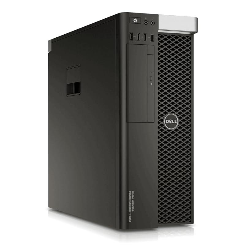 Dell Dell Precision T7810 Mid-Tower Workstation - 2X Intel Xeon E5-2620 v3 2.4GHz 6 Core Processors, 64GB DDR4 Memory, 512GB NVMe SSD, 4TB HDD, Nvidia Quadro K4200, Windows 10 Pro. (Renewed)
