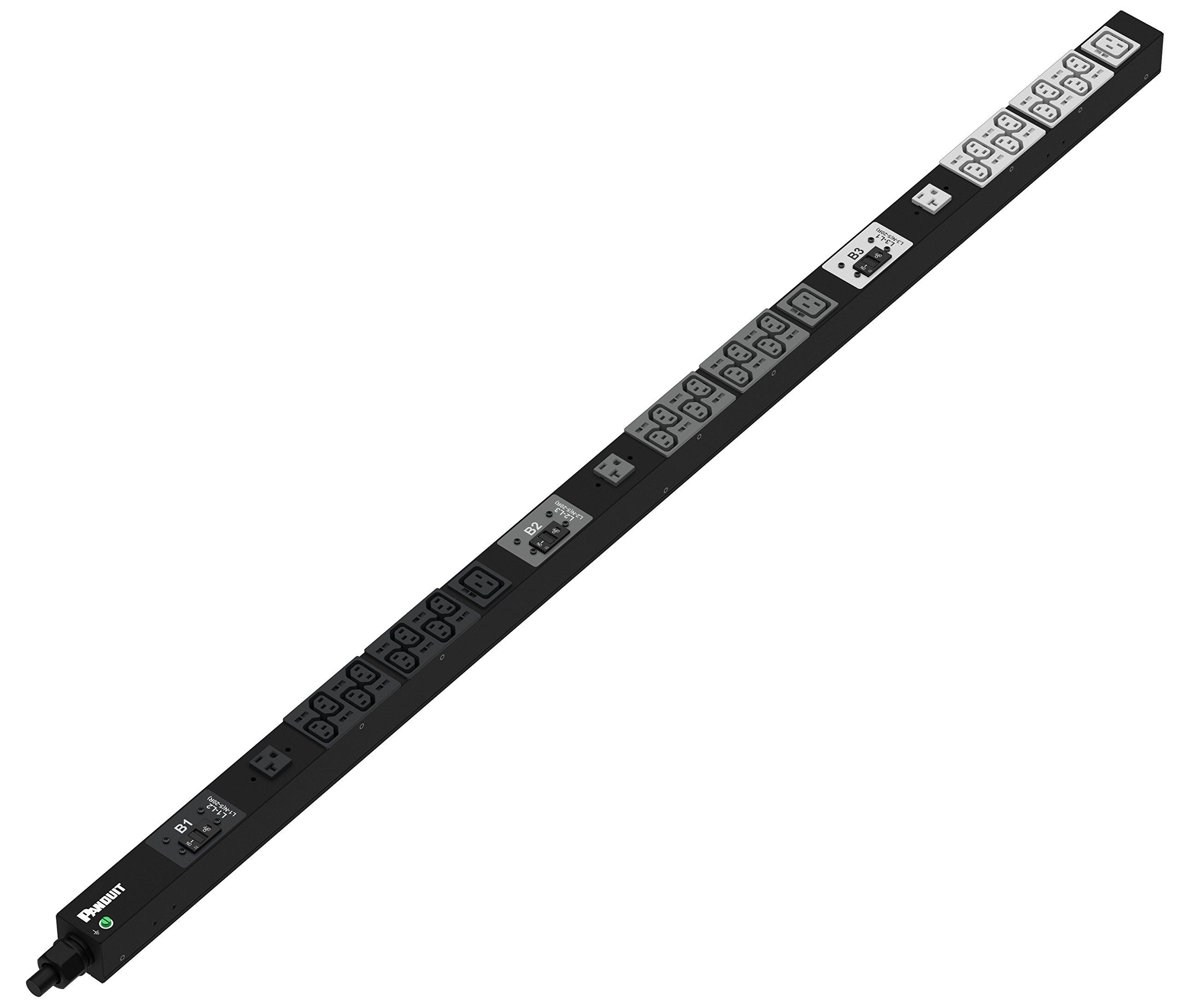 Panduit Panduit SmartZone G5 Basic PDU, 30A, 3Phase, 208 V, (24) C13, (3) C19, (3)5-20R, NEMA L21-30P Input Plug