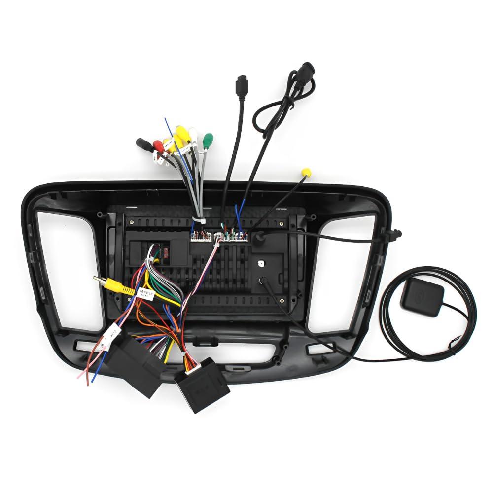 corfhy Car Audio Carplay Radio Car Multimedia Player Portable Wireless Car Stereo Car Backup Camera Infotainment System for Car 9In Stereo Radio GPS Navigation Compatible for 200 200C 200S 2015-2019