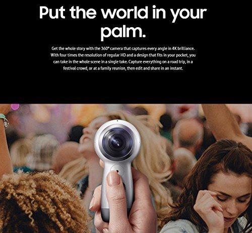 SAMSUNG Samsung Gear 360 SM-R210 (2017 Edition) Spherical Cam 360 degree 4K Camera (International Version)