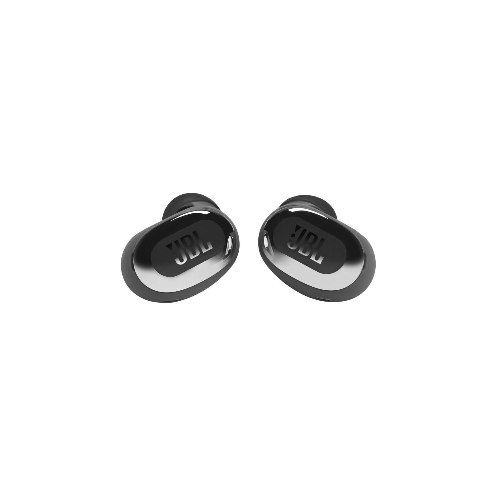 JBL JBL Live Free 2 - True Wireless Noise Cancelling Earbuds, Up to 35hrs of Playtime, 6 mics for Perfect Calls with Zero Noise, IPX5 Waterproof, Oval Tubes for Better Comfort, Isolation, & bass (Black)