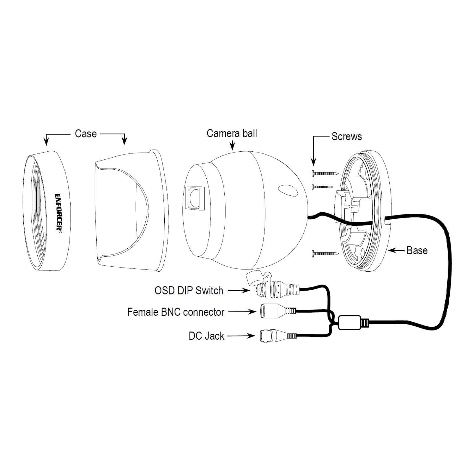 Seco-Larm Seco-Larm EV-Y2501-A2WWQ Enforcer HD 5MP 2.8mm Turret Camera