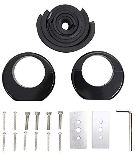 Rockville Rockville (2) 8" LED 360 Swivel Black Aluminum Tower Speakers for RZR/ATV/UTV