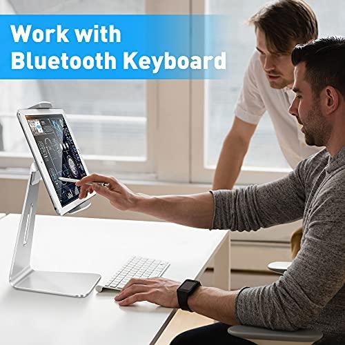 AboveTEK AboveTEK Elegant Tablet Stand, Aluminum iPad Stand Holder, Desktop Kiosk POS Stand for 7-13 inch iPad Pro Air Mini Galaxy Tab Nexus, Tablet Mount for Store Showcase Office Reception Kitchen Countertop
