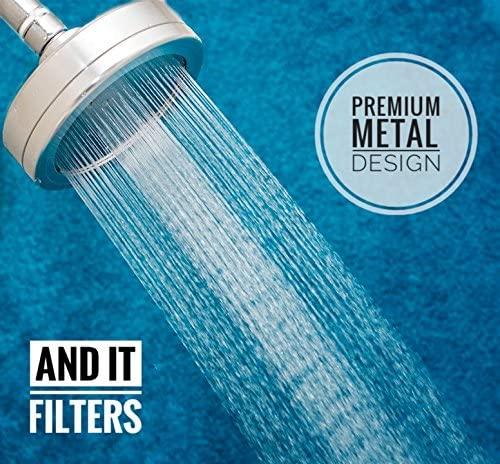Barclays Buys Better Home Goods Shower filter for hard water: Filtered shower head: All metal shower: Soft rain: Water filter by Barclays Buys