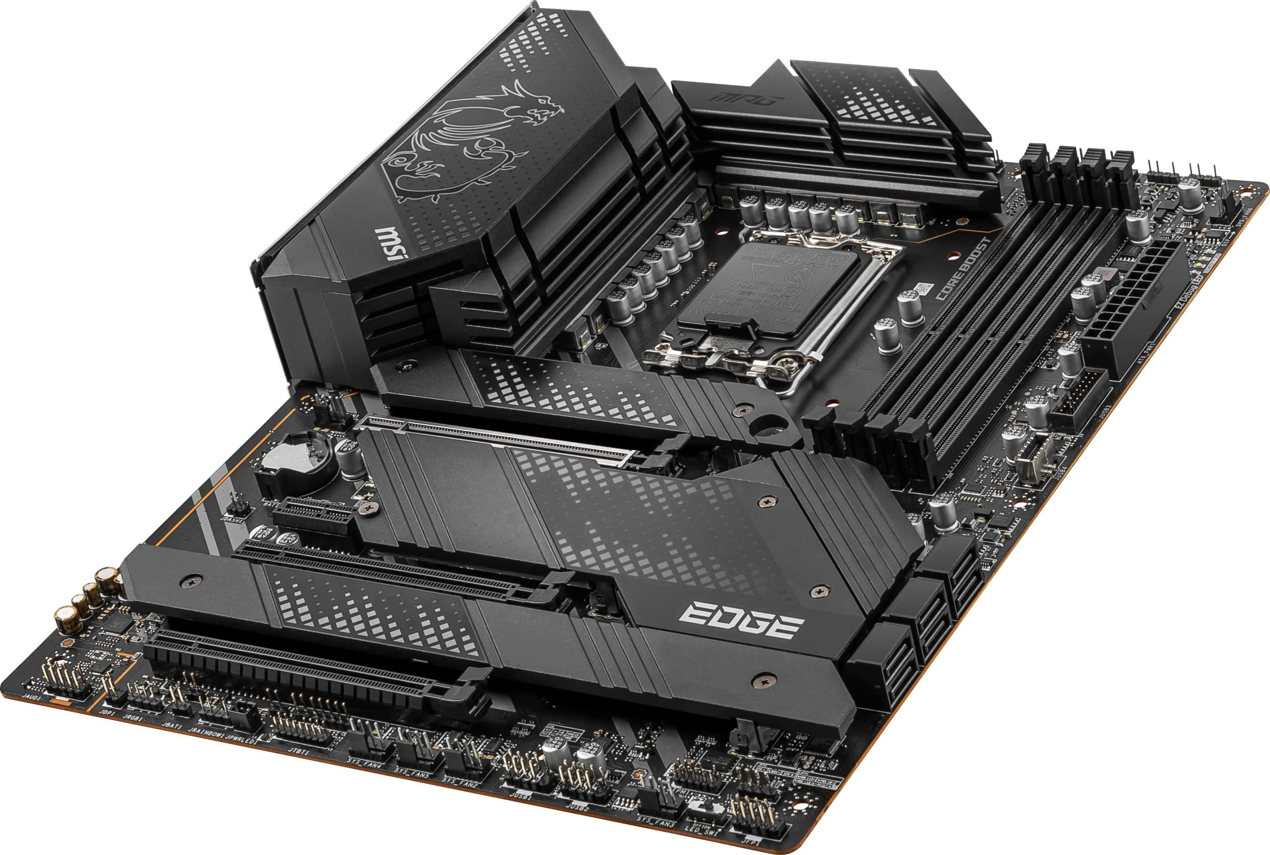 MSI MSI MPG Z690 Edge WiFi DDR4 Gaming PC Motherboard (ATX, 12th Gen Intel Core, LGA 1700 Socket, DDR4, PCIe 4, CFX, M.2 Slots, Wi-Fi 6E) Intel Computer Motherboards (Renewed)