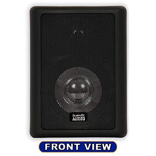 Acoustic Audio by Goldwood Acoustic Audio 151B Indoor Outdoor 2 Way Speakers 1800 Watt Black 3 Pair Pack 151B-3Pr