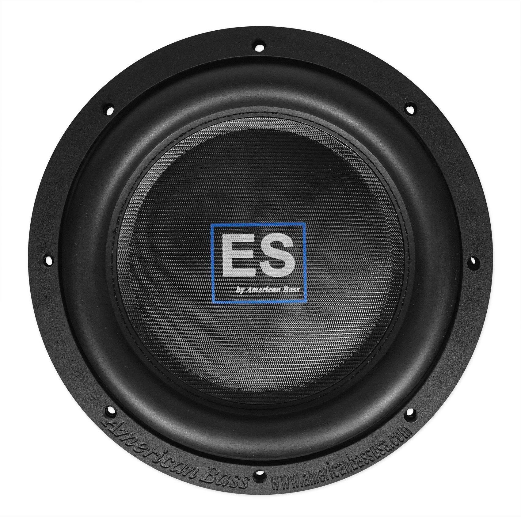 American Bass AMERICAN BASS 2 ES 1044 10\" 1000w Shallow Slim Car Subwoofers 4-Ohm Subs ES1044