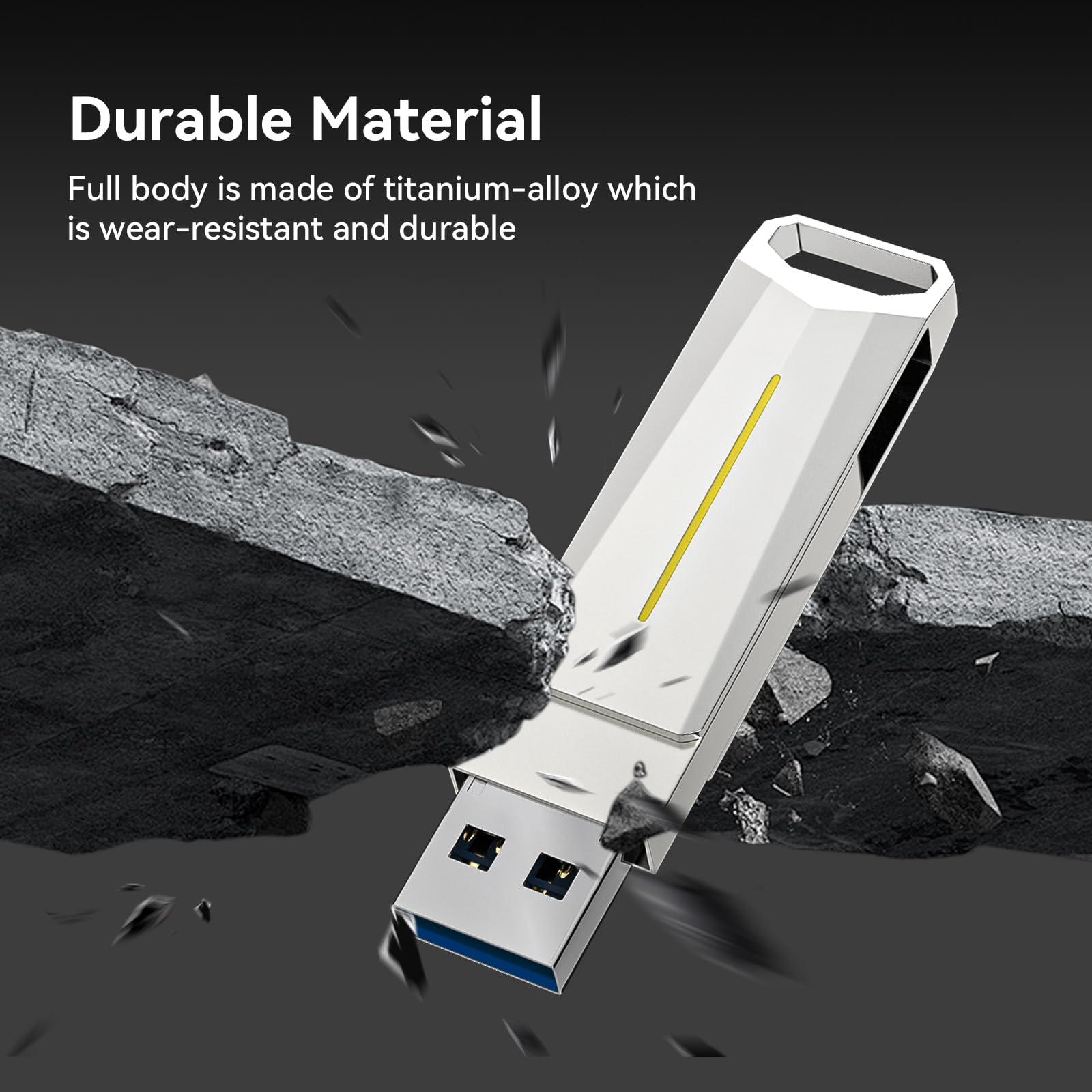 SUMK SUMK 3.2 USB Flash Drive for Tesla Model 3/Y/S/X, [Universal Model] 128GB, 200MB/S Memory Stick Compatible for Car Audio System & Dashcam Sentry Mode, Laptop, Tablet, Smart TV and Gaming Console