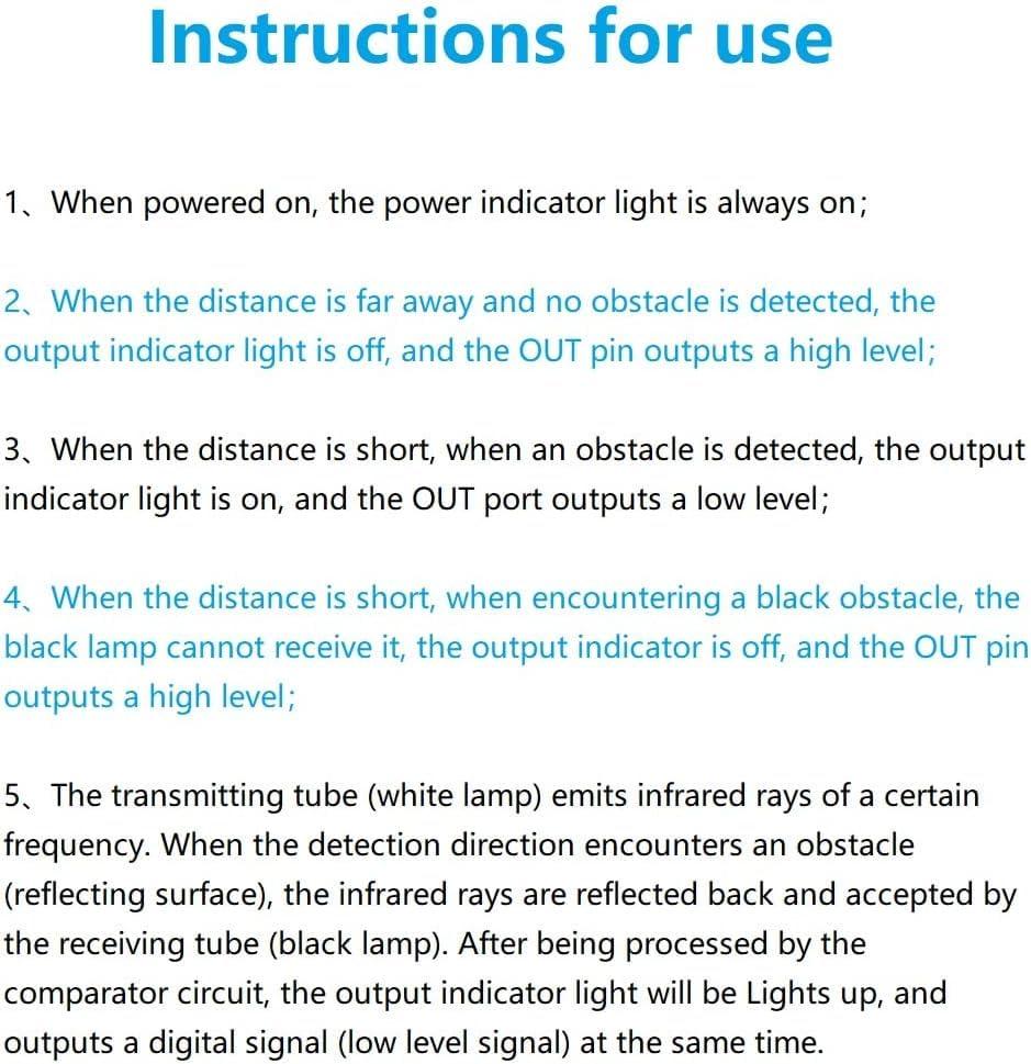 WWZMDiB WWZMDiB 15Pcs IR Infrared Sensor 3-Wire Reflective Photoelectric Module for Arduino