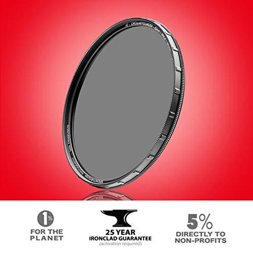 Breakthrough Photography 62mm X2 CPL Circular Polarizing Filter for Camera Lenses - AGC Optical Glass Polarizer Filter with Lens Cloth - MRC8 - Nanotec Coatings - Weather Sealed by Breakthrough Photography