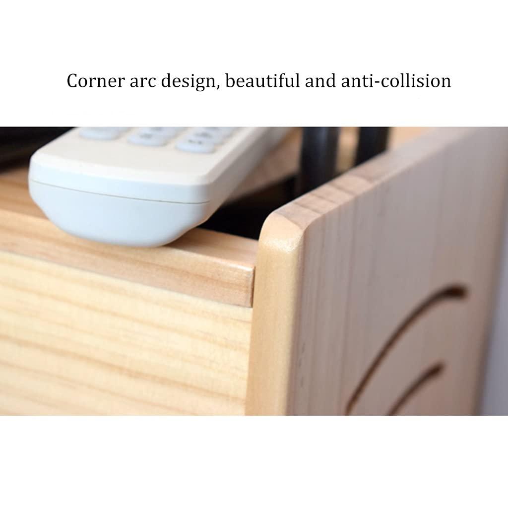 Floating Shelves Wall Hanging Shelf Cable Management Box Wall Mount WiFi Router Stand for TV Accessories WiFi Router TV Box (Color : White, Size : 32x22x30cm)