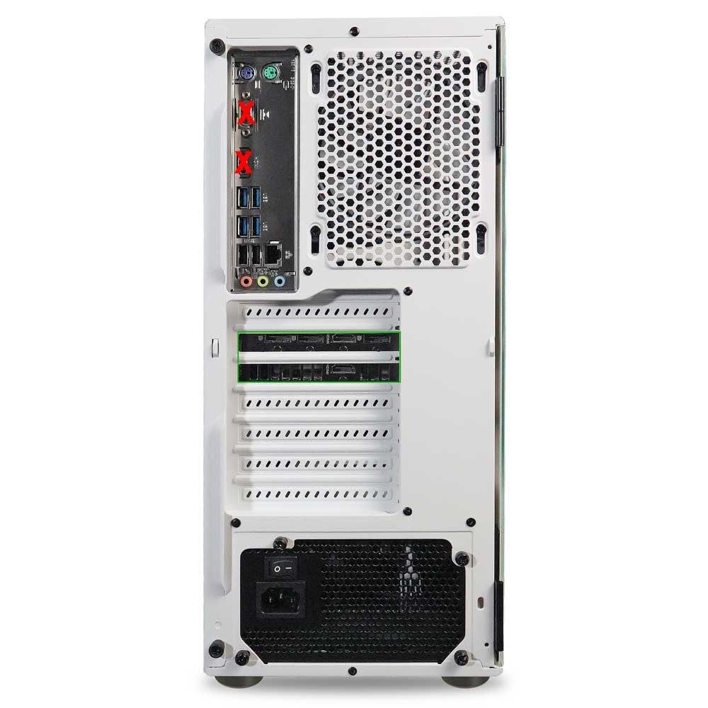 ViprTech ViprTech Rebel 4.0 Gaming PC - AMD Ryzen 7 (4.1Ghz Turbo), RTX 4060 8GB, 32GB DDR4 3200, 1TB NVMe SSD, VR-Ready, Streaming, WiFi BT, RGB, Win 11 Pro, Prebuilt Desktop Computer White