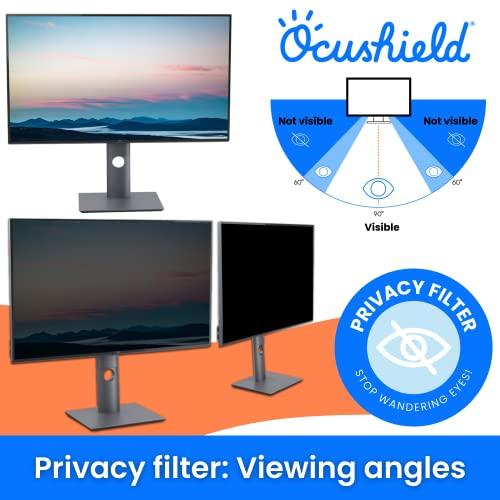 Ocushield Ocushield 15.6” (16:9) Premium Anti Blue Light Screen Protector with Privacy Filter for Laptops and Computer Monitors - Anti-Glare - Easy Install - Anti-Fingerprint - Reduce Eye Fatigue(345 x 194 mm)