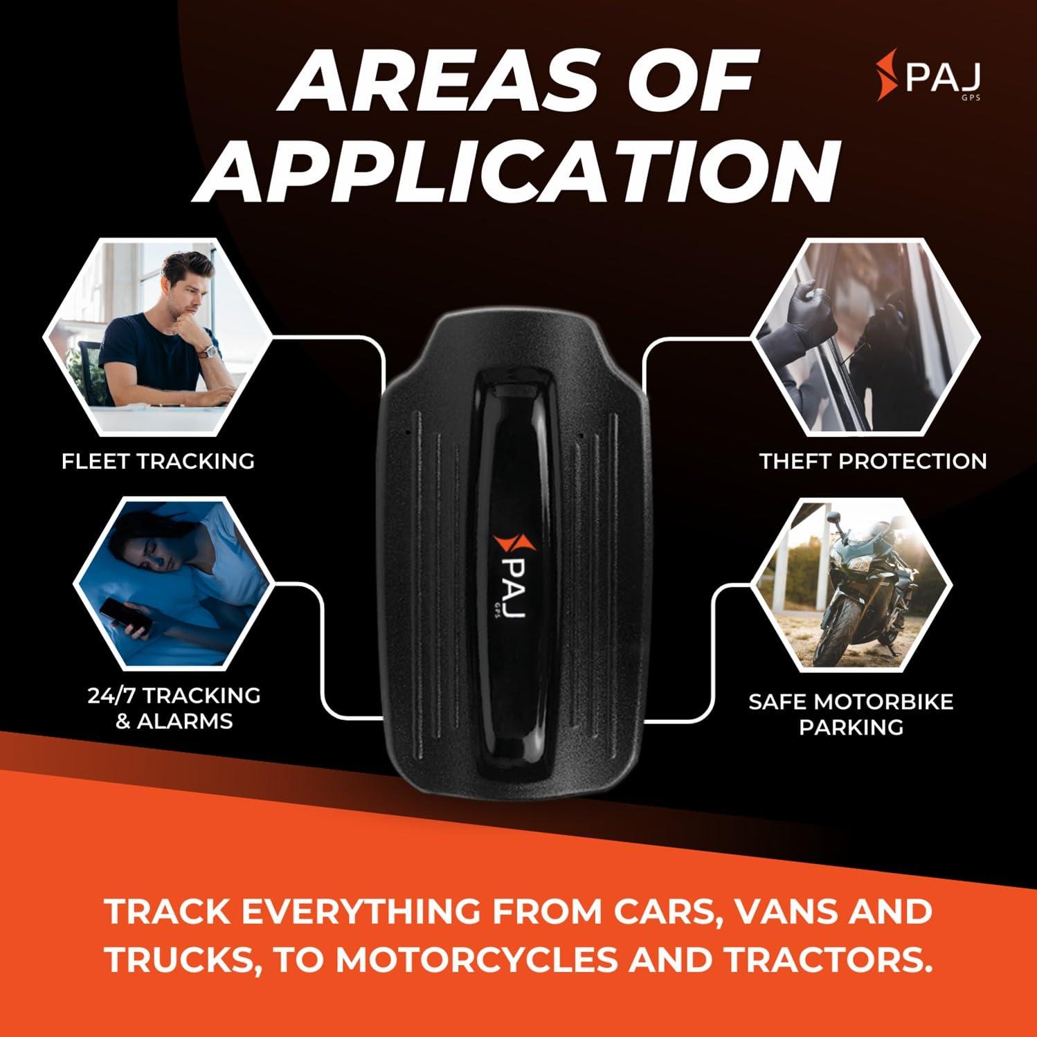 PAJ GPS PAJ GPS Power Finder Real-Time GPS Tracker with 90-Day Battery Life - Magnetic Mount for Cars, Trucks, Boats & Equipment, Location, Route & Speed Monitoring via 4G Network Subscription Required