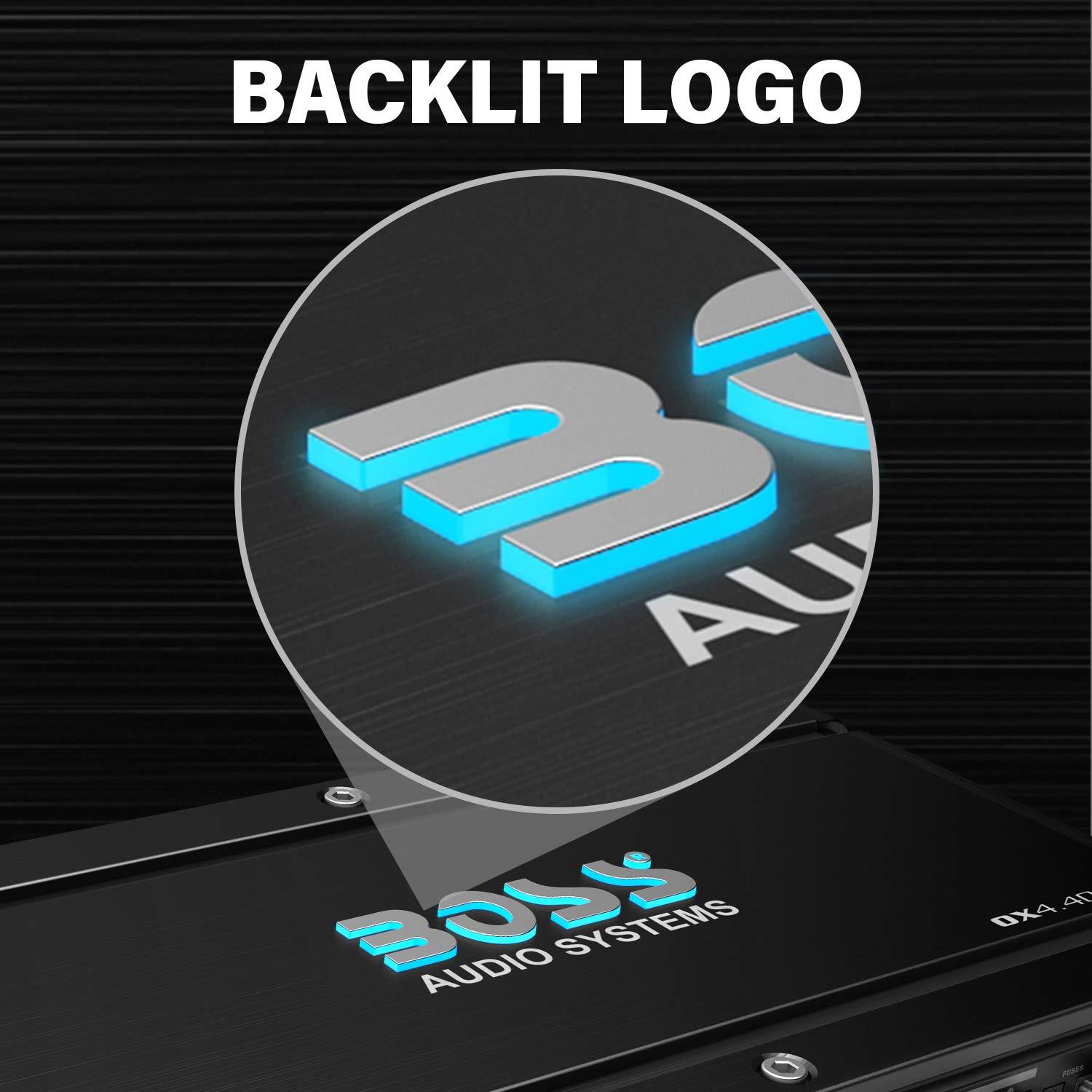 BOSS Audio Systems BOSS Audio Systems OX4.400 4 Channel Class A/B Car Amplifier 1600 High Output, Low/High Level Inputs, Low Pass Crossover, Add Bass to Your Subwoofer