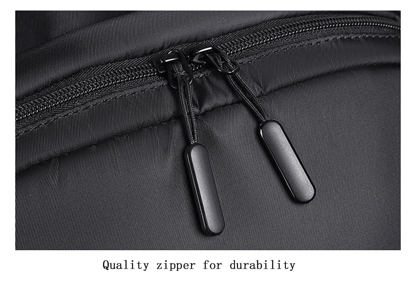 JohnMojie JohnMojie Men's business backpack, nylon waterproof computer bag, leisure backpackackpack(Grey)