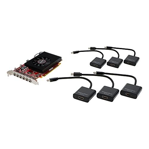 VisionTek VisionTek Radeon 7750 2GB GDDR5 6M (6x miniDP, 6x miniDP to HDMI Adapters) Graphics Card - 900880