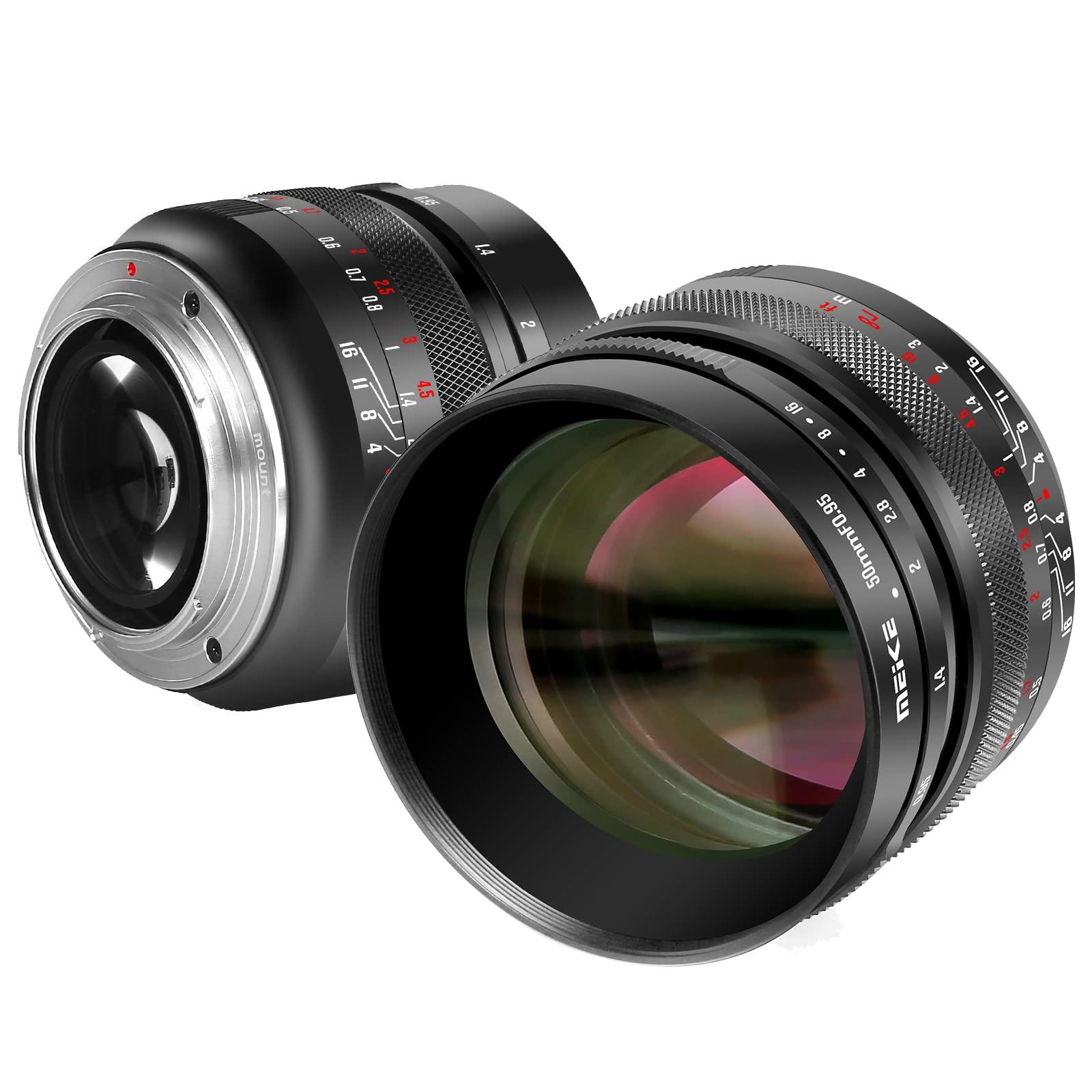 Meike Meike 50mm f0.95 Large Aperture Manual Focus Lens Compatible with Nikon Z Mount Cameras Z50 Z5 Z6 Z7 Z6II Z7II Z30 Zfc Under APS-C Mode