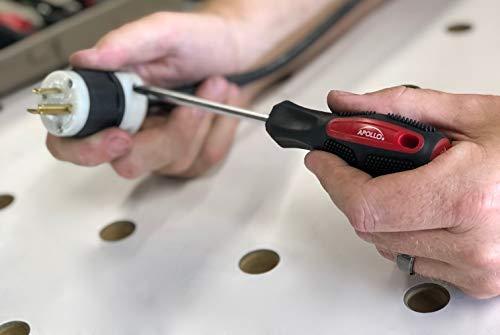 Apollo Tools Apollo Tools 71 Piece Complete Household Tool Set with Clamp, Hacksaw, Carpenter Square, Screwdriver and Plier Sets for College, Home Repairs and DIY - Red - DT0204