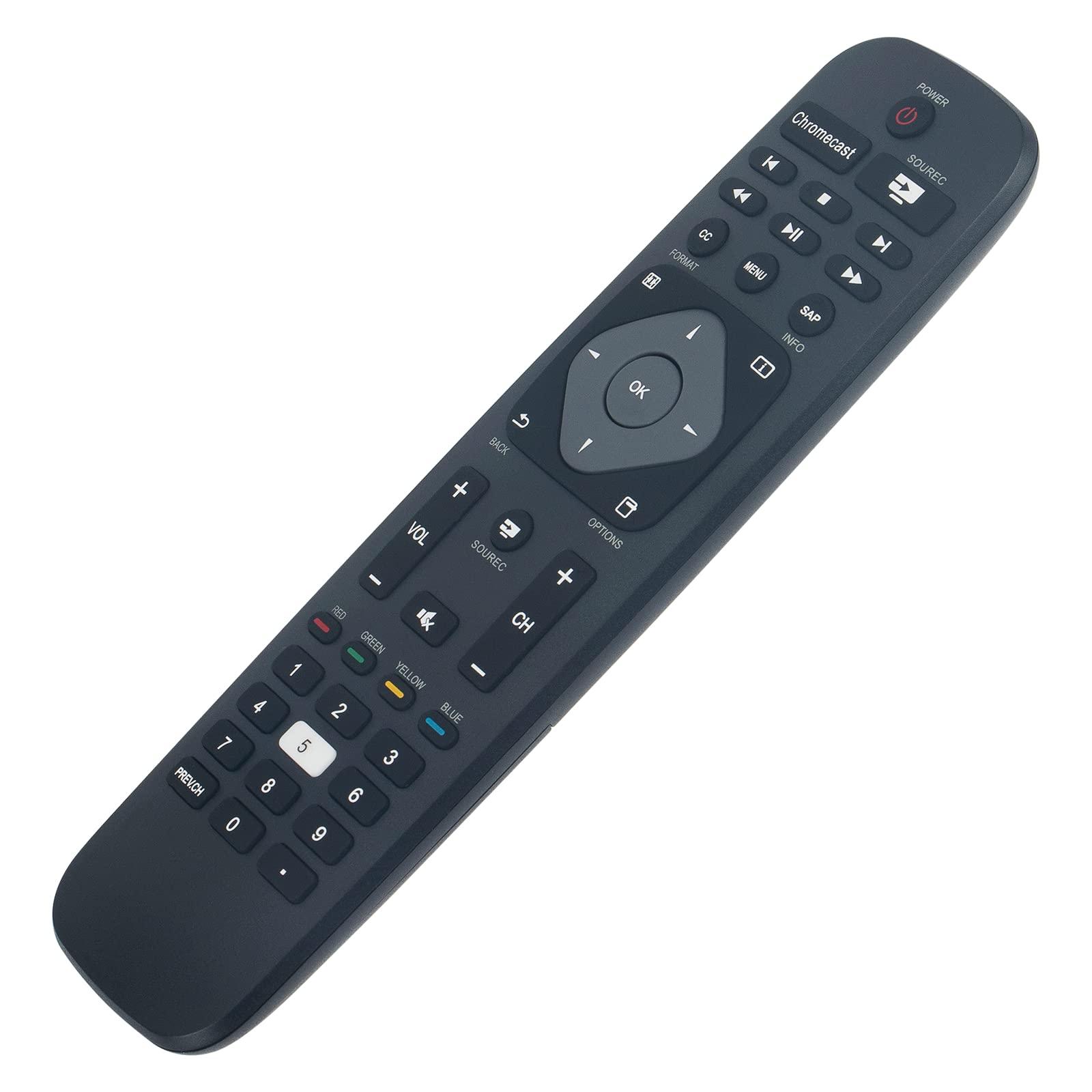 Beyution Beyution URMT42JHG008 Replace Remote Control Fit for Philips TV 43PFL5922/F7 43PFL5922F7 50PFL5922/F7 50PFL5922F7 55PFL5922/F7 55PFL5922F7 65PFL6902/F7 65PFL5922/F7 65PFL5922F7