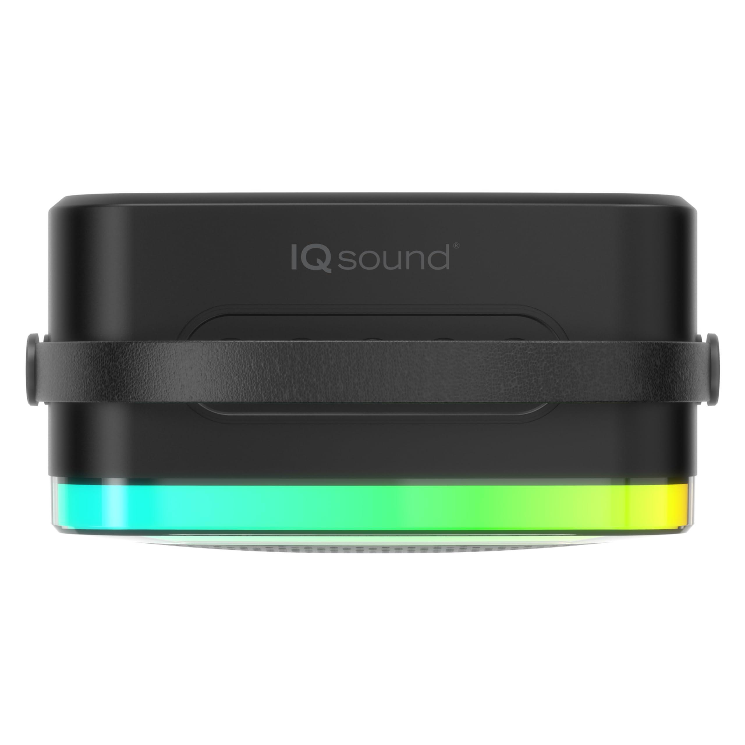 Supersonic IQ Sound IQ-908K Mini Karaoke Bluetooth Speaker with Wireless Microphone, RGB Lights Surround, Fun Voice Changing in Rechargeable Compact, and Portable Design Ideal Gifts for Kids and Adults (Black)