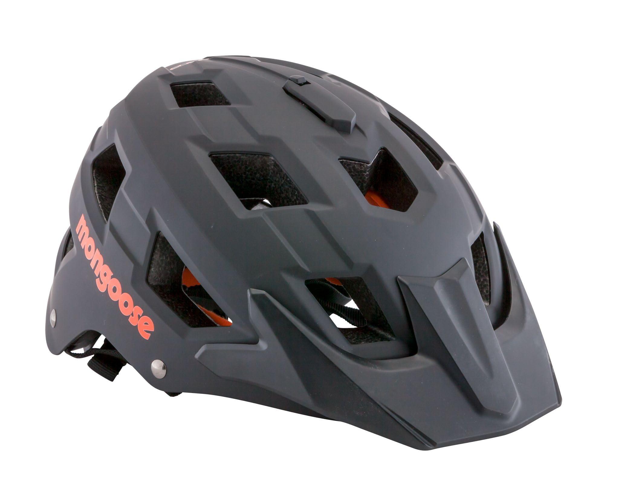 Schwinn Mongoose Capture Youth Bike Helmet, Ages 8-14, Built-in Camera Mount, Durable ABS Shell, Vents for Airflow, Adjustable Fit, Full-Range Internal Pads, Go-Pro Compatible, Helmet for Kids
