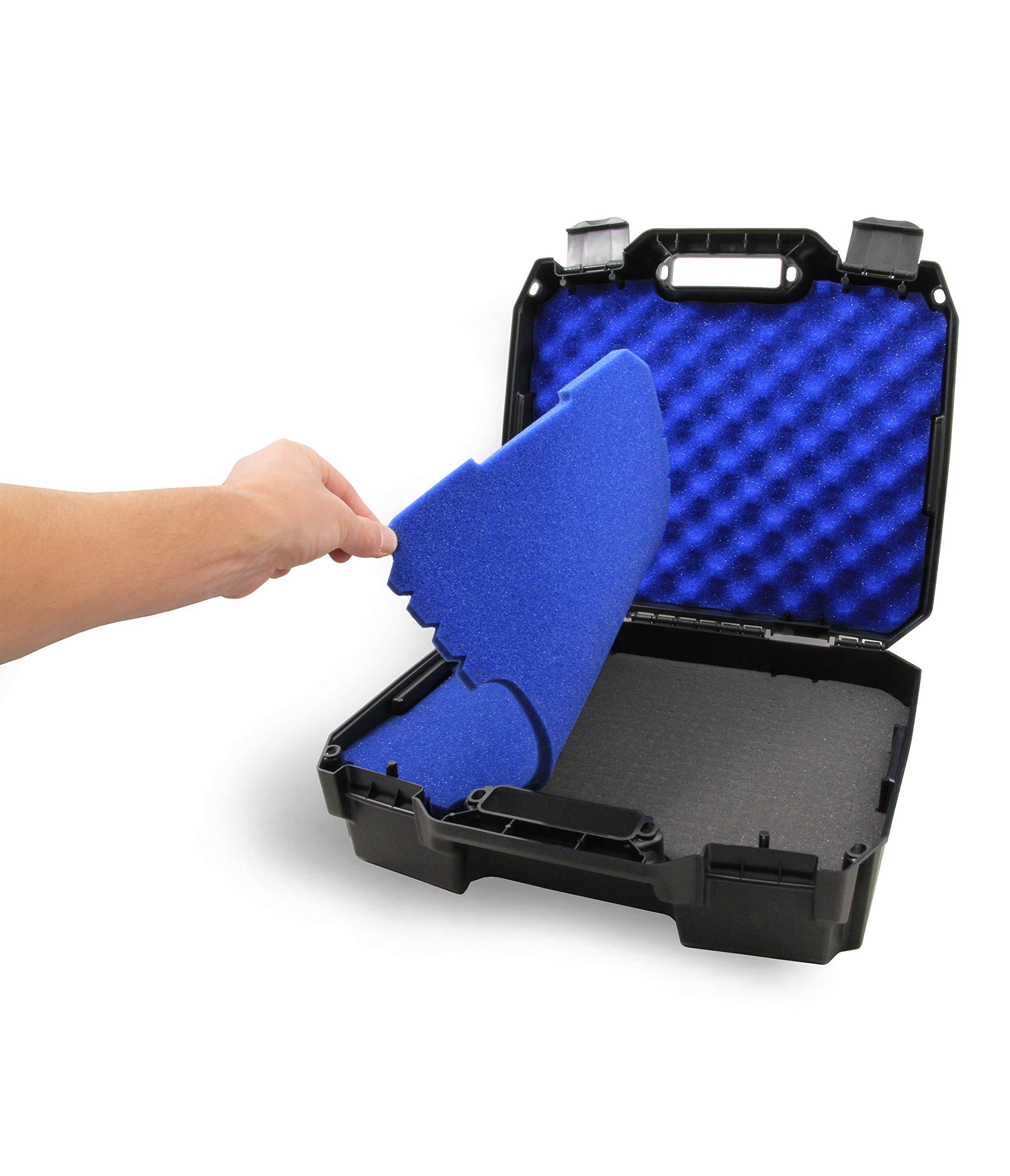 CASEMATIX CASEMATIX Customizable 2 Way Radio Case Fits Walkie Talkies and CB Radios Compatible with Arcshell, Baofeng, Midland, Motorola Talkabout, Retevis and Uniden and More