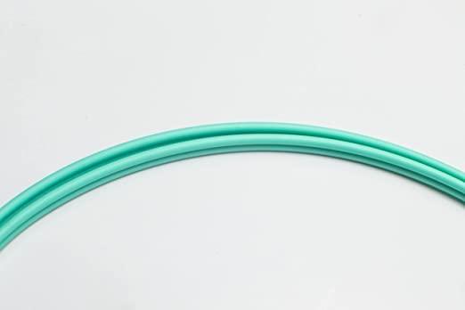 FiberCablesDirect FCD OM4 LC ST Plenum Duplex Fiber Patch Cable 100G 50/125 Multimode - 3 Meter