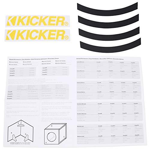 KICKER Kicker CompR12 12-Inch (30cm) Subwoofer, DVC, 4-Ohm, 500W