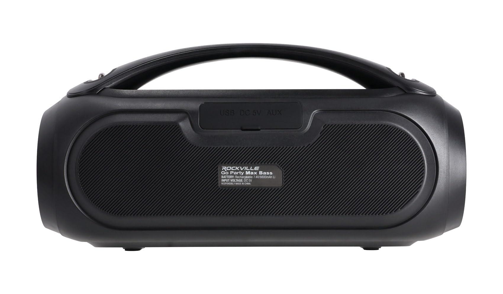 Rockville Rockville GO Party MAX BASS Large Portable LED Bluetooth Speaker w/Wireless Link