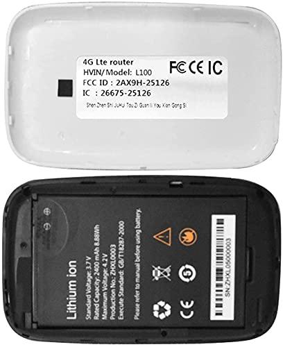 KuWFi KuWFi 4G LTE Mobile WiFi Hotspot Unlocked Wireless Internet Router Devices with SIM Card Slot for Travel Support B1/B3/B5/B7/B8/B20 in Europe Caribbean Africa