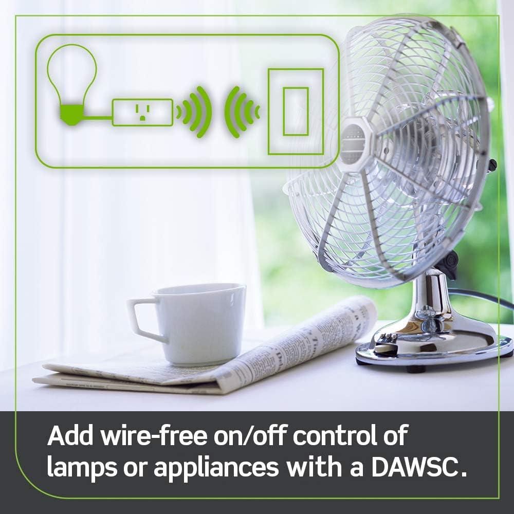 Leviton Leviton Decora Smart Plug, Wi-Fi 2nd Gen, Works with Matter, My Leviton, Alexa, Google Assistant, Apple Home/Siri & Wire-Free Anywhere Companions for Switched Outlet, D215P-1RW, White