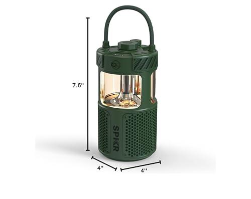 MEE audio MEE audio lightSPKR Bluetooth wireless speaker with camping lantern: 360 audio, 3 audio modes, 2 light colors & infinite brightness adjustment, IPX6 waterproof for indoor & outdoor use (Forest Green)