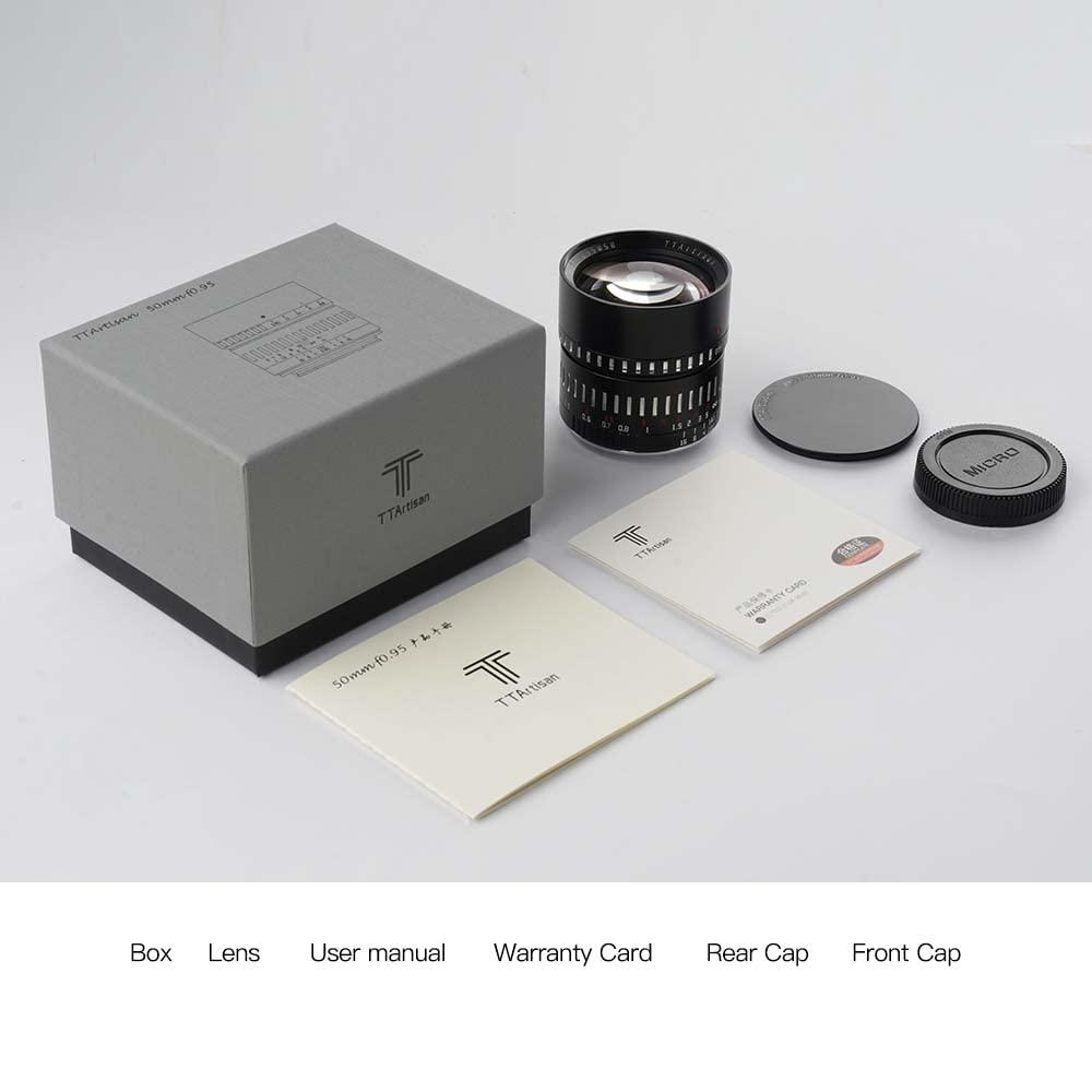 TTARTISAN TTArtisan 50mm F0.95 APS-C Large Aperture Portrait Prime Lens for L-Mount Camera Lecia T, TL, TL2, CL, Sigma FP