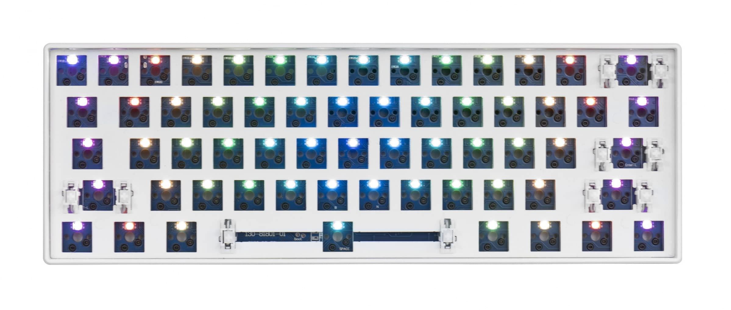 MEKO MEKO Blink White Barebones 60% Hotswap Bluetooth RGB Mechanical Keyboard