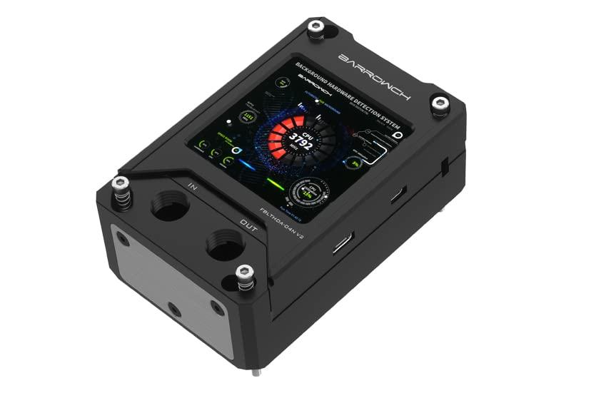 Barrowch Barrowch AMD AM5/AM4 CPU Waterblock with HDMI Display Screen POM Edition - Black (FBLTHDA-04N V2)