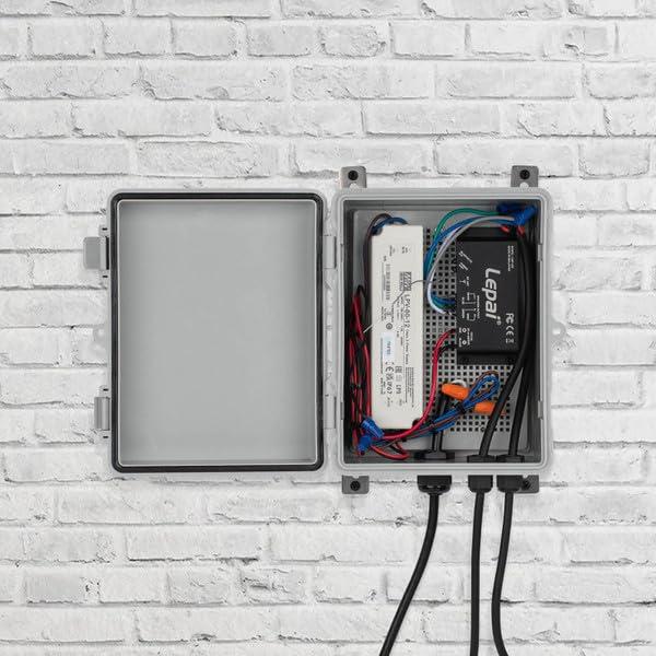 Parts Express 2 x 30W Outdoor Bluetooth 5.0 Amplifier Kit with AC Cord