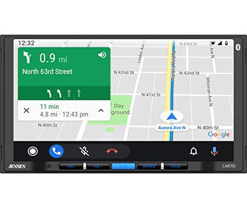 Jensen Jensen CAR710 7” Mechless Multimedia Receiver with Apple CarPlay l Android Auto l Built-in Bluetooth l 240 Watts MOSFET Power (60W x 4)