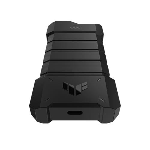 ASUS ASUS TUF Gaming AS2000 Plus USB-C 3.2 Gen 2x2 Portable M.2 NVMe PCIe SSD 2 TB, Up to 2000MB/s, MIL-STD-810H Drop Resistance, IP68 Water and dust Resistance, Aluminum Alloy Chassis and a Thermal pad