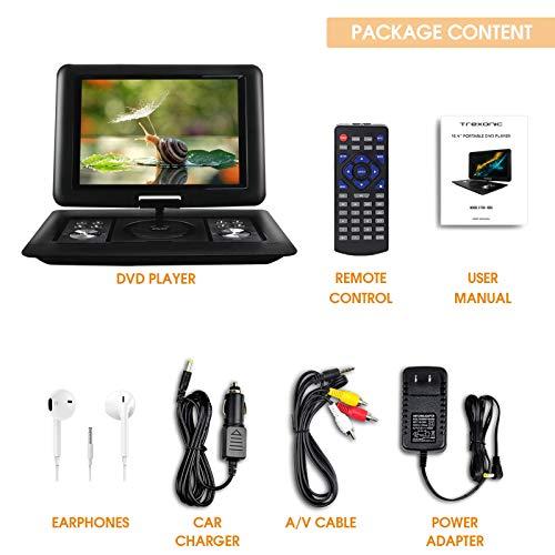 Trexonic Trexonic 15.4" Portable DVD Player with TFT-LCD Screen and USB/SD/AV Inputs