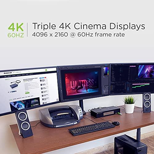 IOGEAR IOGEAR 4-Port 4K DisplayPort Triple View KVMP - 3 HDMI Monitors Outs - Converts DisplayPort to HDMI Out - 4096 x 2160 @60Hz - Control/Share USB 3.0 peripherals - Win 7+ Mac OS Linux - GCS1964