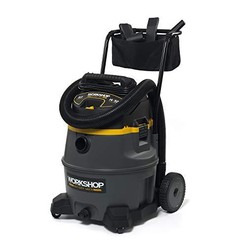 WORKSHOP Wet/Dry Vacs WORKSHOP Wet/Dry Vacs Vacuum WS1400CA High Power Wet/Dry Vacuum Cleaner, 14-Gallon Heavy-Duty Shop Vacuum Cleaner, 6.0 Peak HP Wet and Dry Vacuum with Cart
