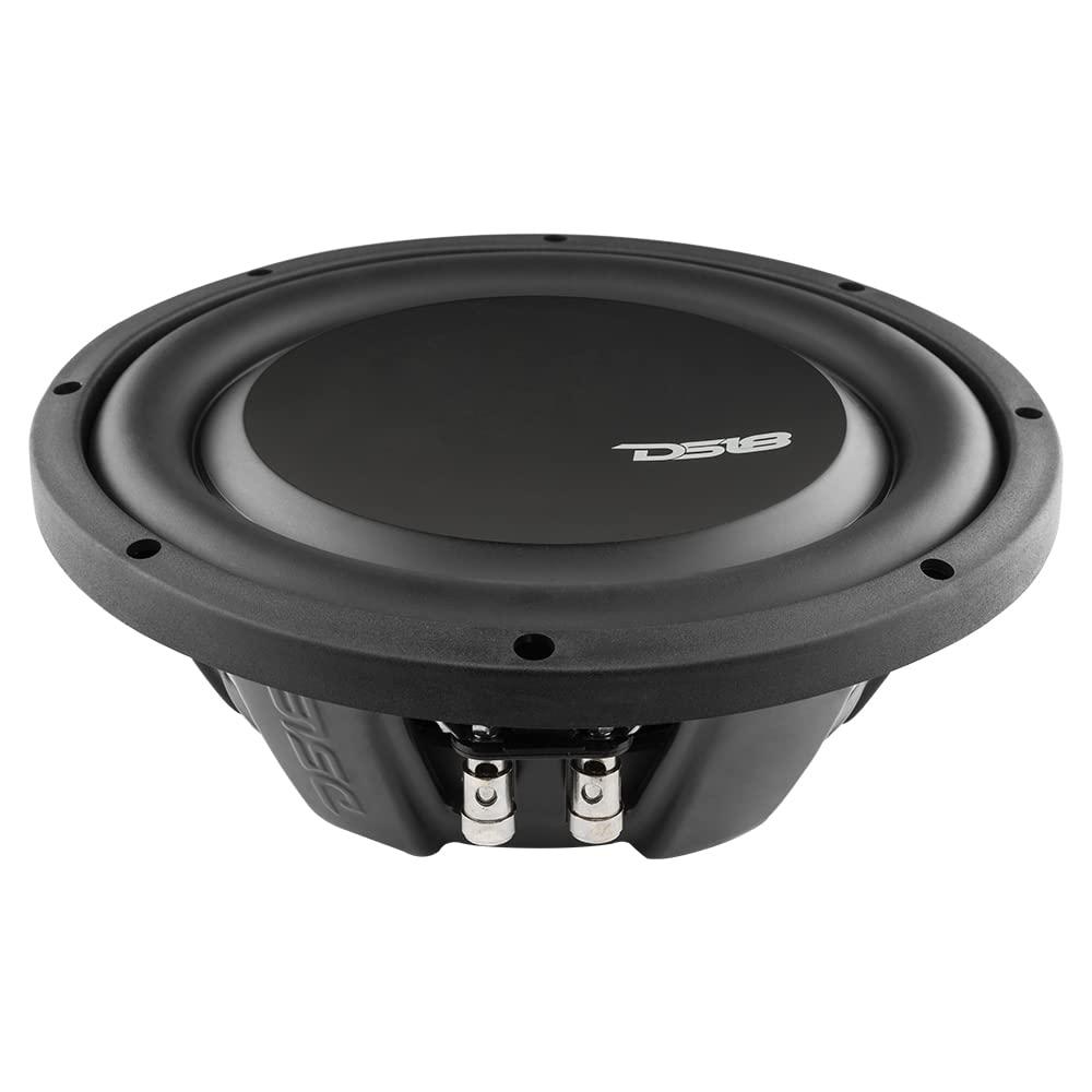 DS18 DS18 PSW10.4S 10" Shallow Mount Subwoofer 1000 Watts Max Power 500 Watts RMS Single Voice Coil 4 OHMS Water Resistant - Best Sub for Tight Spaces in Car & Trucks - 1 Speaker