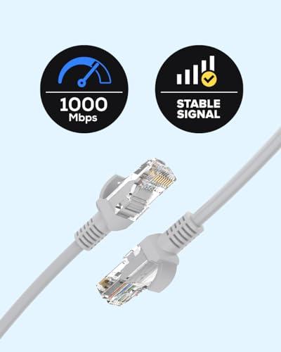 ANNKE ANNKE 100 FT Cat5e Internet High-Speed Network Cable, High-Speed PoE Ethernet Cable IP Camera and NVR System, Modem, PC, Consoles, etc., Compatible for Indoor/Outdoor Use