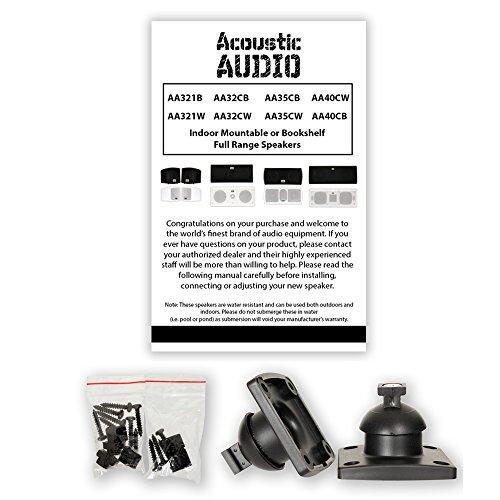 Acoustic Audio by Goldwood Acoustic Audio AA321B and AA40CB Indoor Speakers Home Theater 7 Speaker Set