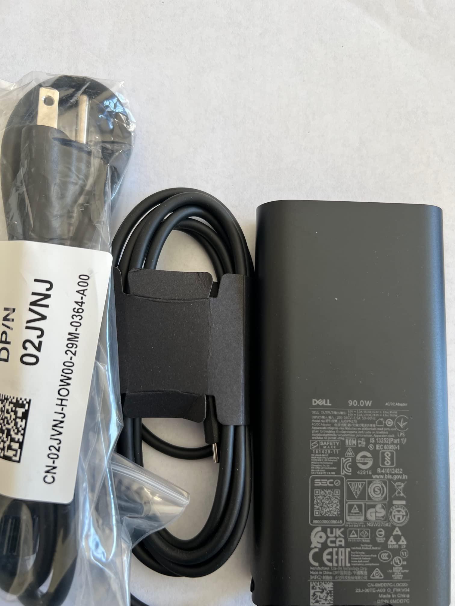 Lite-on Technology Corp. New Laptop Charger Dell 90W USB Type for Dell XPS 13Precision 3540,Latitude 3400,5289,5300 2in1,7400 2in1,7300, Compatible with P/N: DA90PM170, HA90PM170, LA90PM170, 0MDD7C, MDD7C,