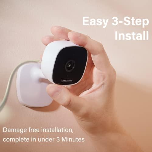 AlfredCamera AlfredCamera Indoor 1080P FHD WiFi Security Bullet Camera - AlfredCam, Plug-in Baby/Pet Monitor-Night Vision, Wide-Angle View, Continuous Recording, Stick-On Mount, Works with 2.4G WiFi