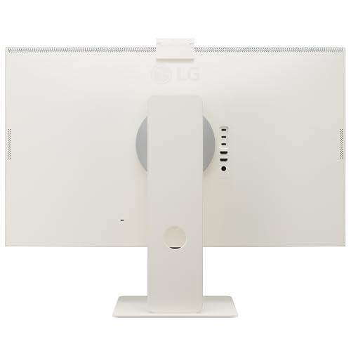 LG LG 32SR85U-W MyView Smart Monitor 32-inch 4K UHD (3840x2160), IPS Display, webOS 23, USB Type-C 90W PD, Built-in FHD Webcam & Speaker, HDR 10, AirPlay 2, Screen Share, Bluetooth, White